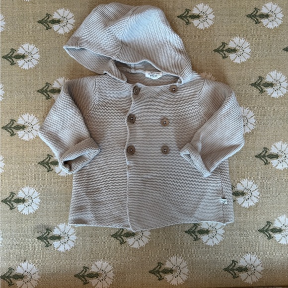 Viverano Organics Hooded Double Button Baby Coat Jacket (Organic Cotton) - Picture 2 of 5